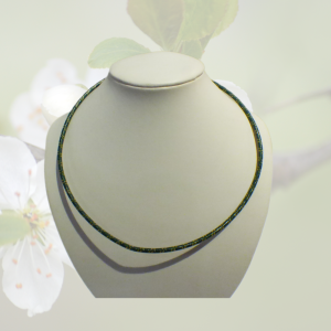 Collier vintage anneaux de vie , bague épaisse
